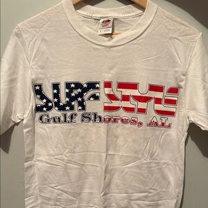 Fruit of the Loom White Surf Style T-Shirt